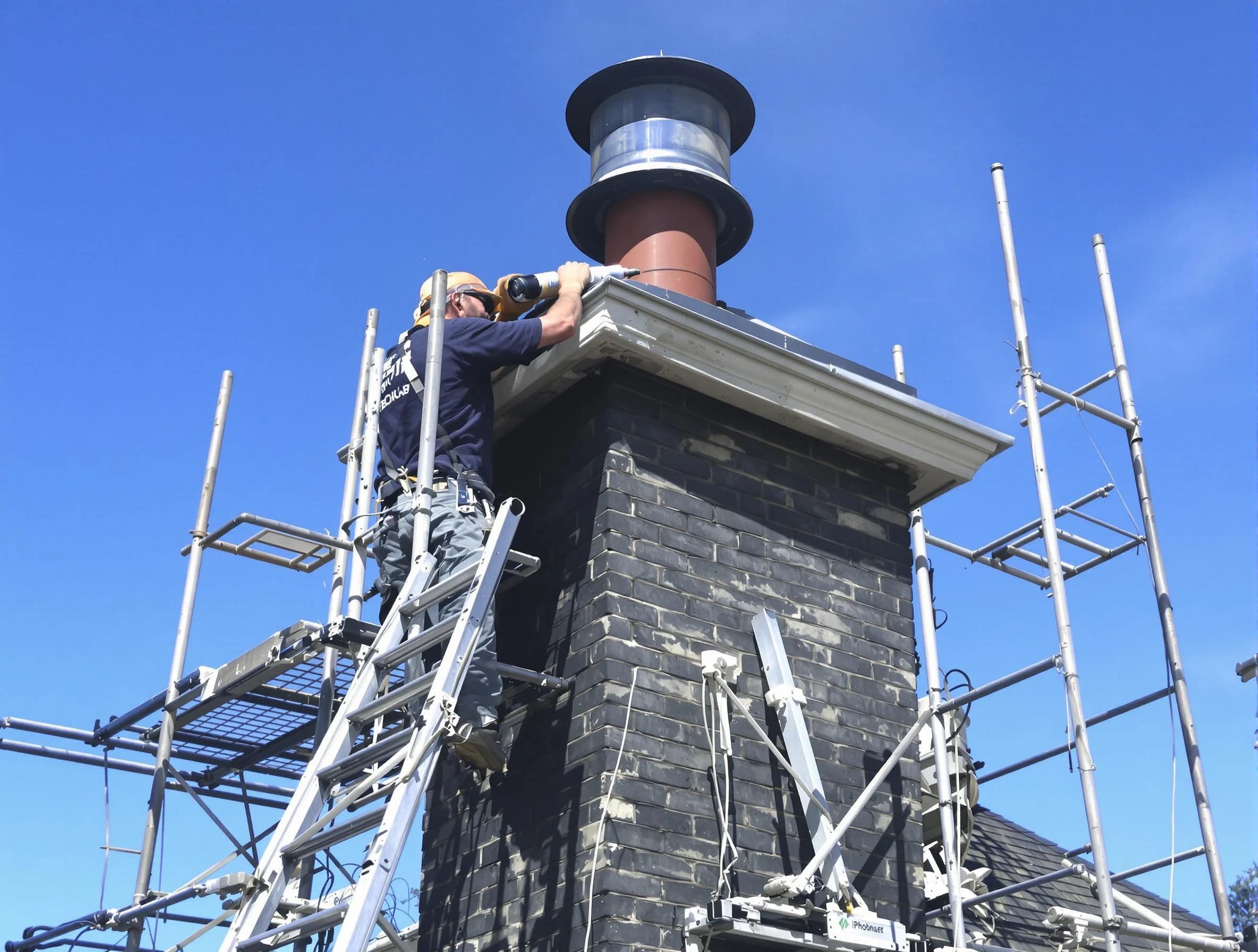 Sturdy chimney crown finished by Moon Chimney Sweep in Moon, PA