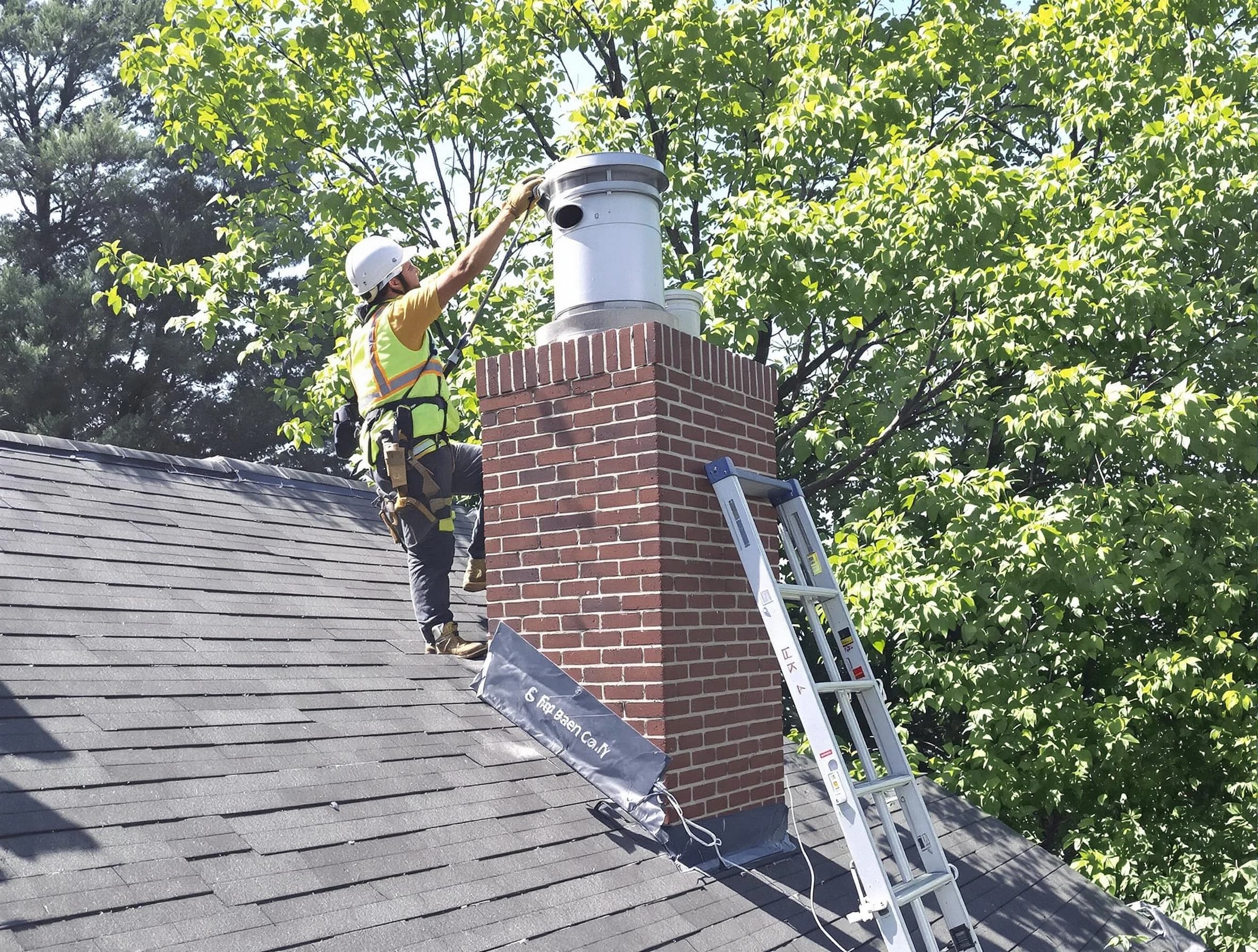 Chimney liner inspection by Moon Chimney Sweep in Moon, PA