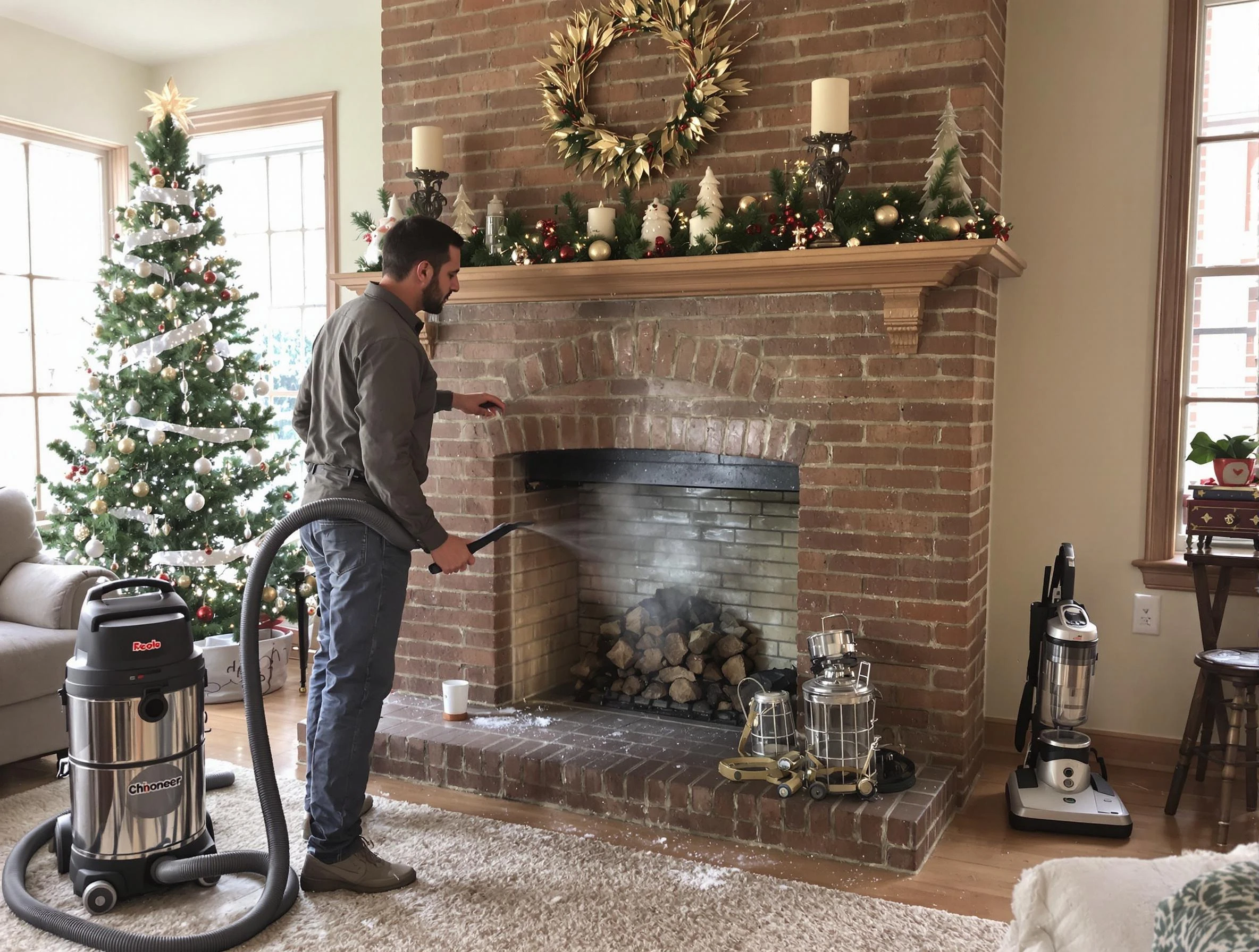 Fireplace Cleaning in Moon