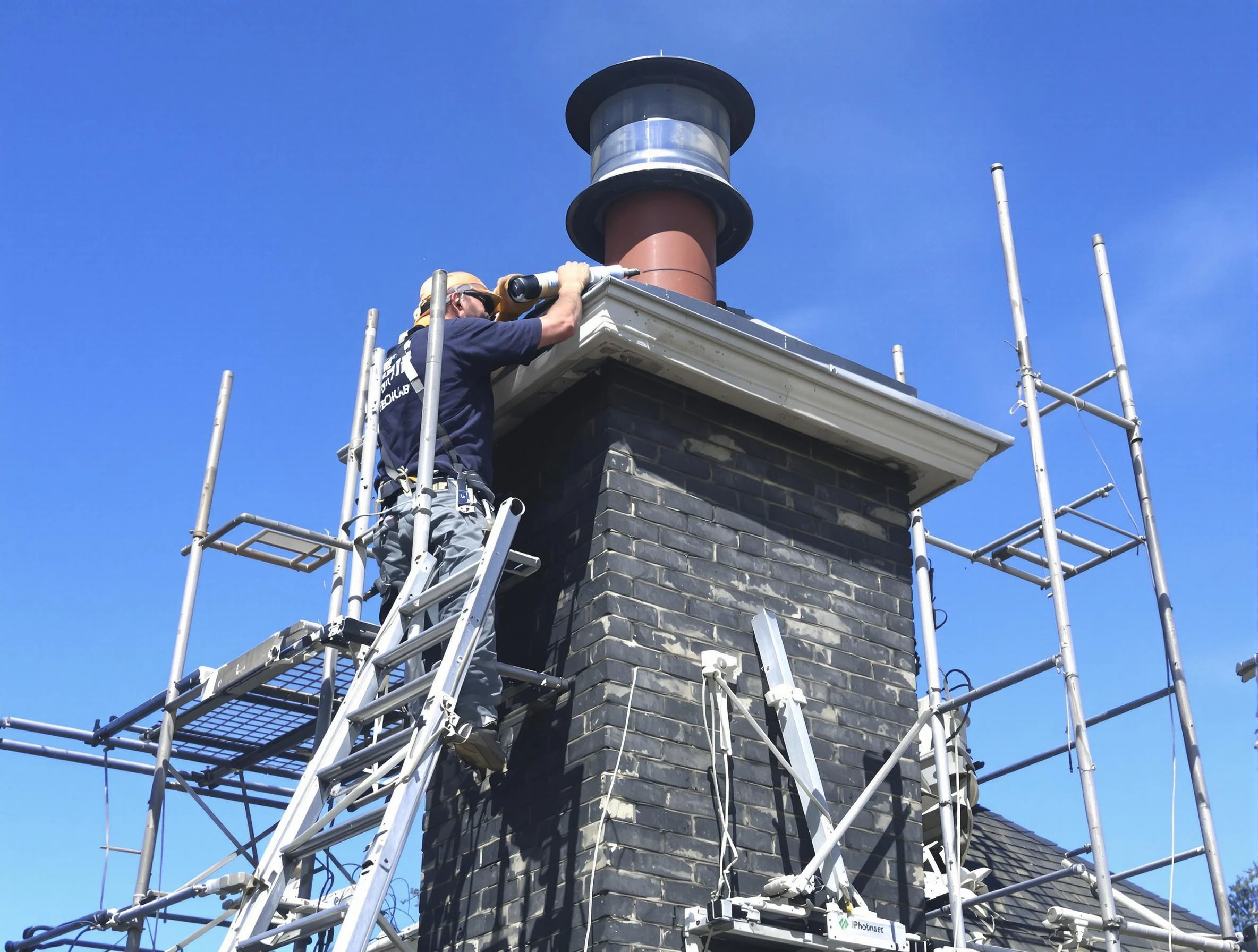 Sturdy chimney crown finished by Moon Chimney Sweep in Moon, PA